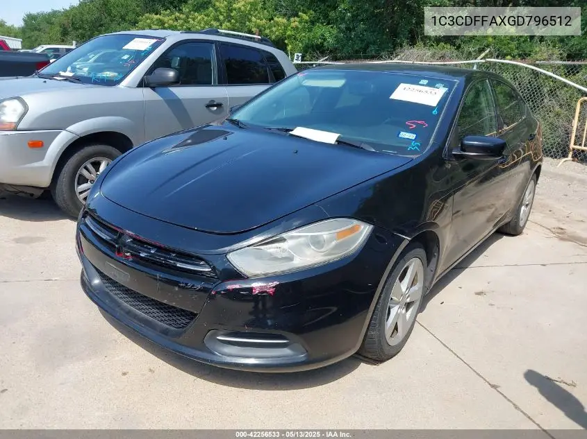 2016 Dodge Dart Sxt Sport VIN: 1C3CDFFAXGD796512 Lot: 42256533