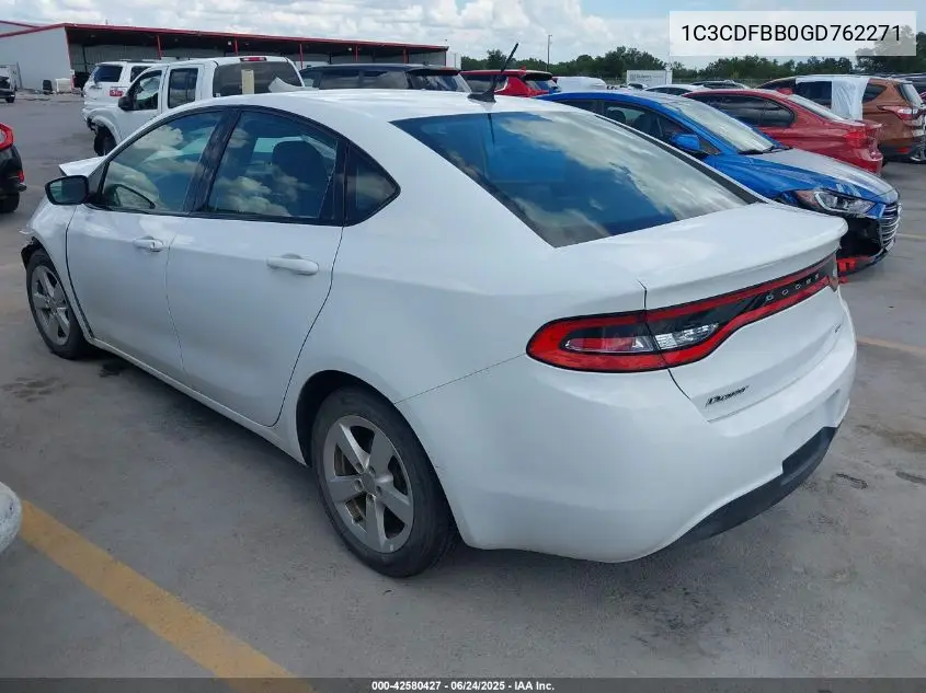 2016 Dodge Dart Sxt VIN: 1C3CDFBB0GD762271 Lot: 42580427