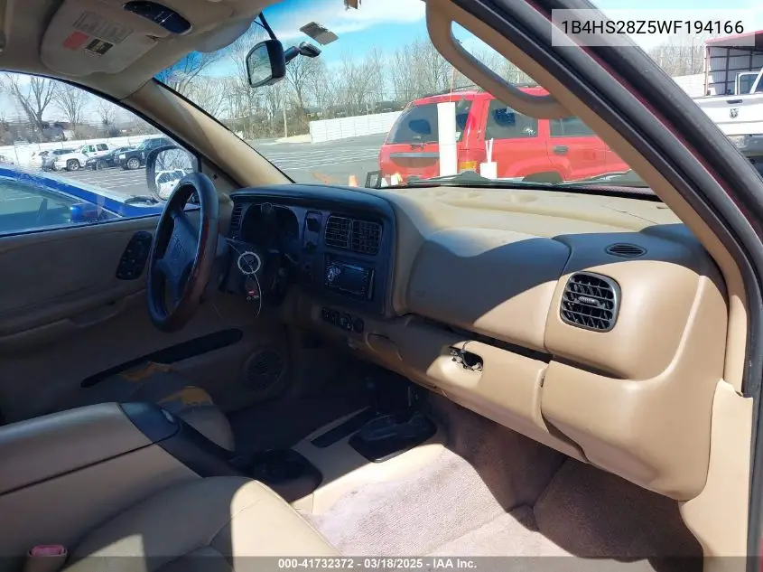 1998 Dodge Durango Slt VIN: 1B4HS28Z5WF194166 Lot: 41732372