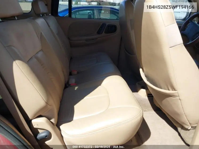 1998 Dodge Durango Slt VIN: 1B4HS28Z5WF194166 Lot: 41732372