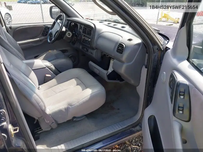 1998 Dodge Durango Slt VIN: 1B4HS28Y5WF215654 Lot: 42521189