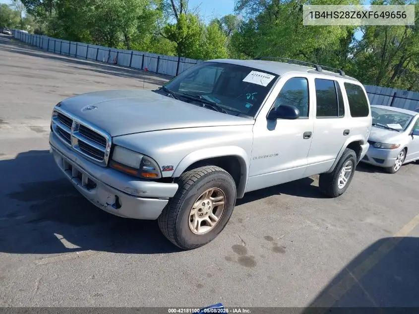 1999 Dodge Durango VIN: 1B4HS28Z6XF649656 Lot: 42181100