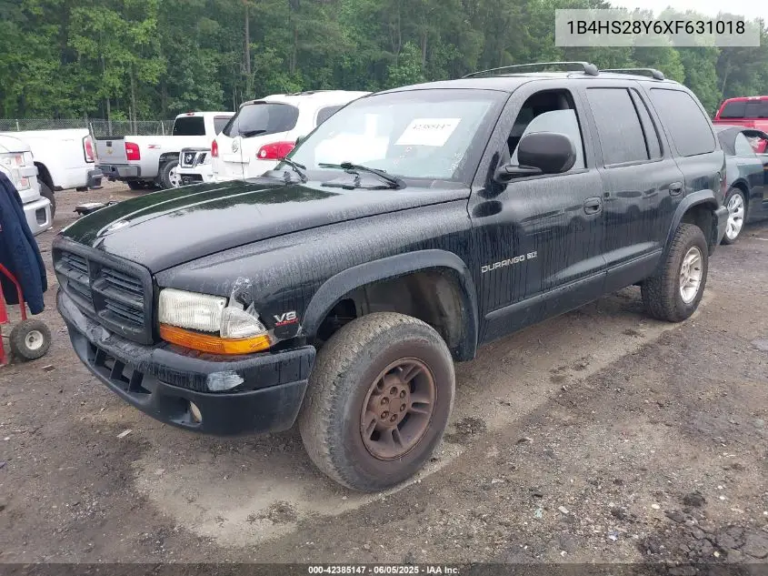 1999 Dodge Durango VIN: 1B4HS28Y6XF631018 Lot: 42385147