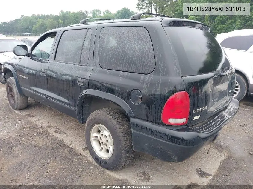 1999 Dodge Durango VIN: 1B4HS28Y6XF631018 Lot: 42385147
