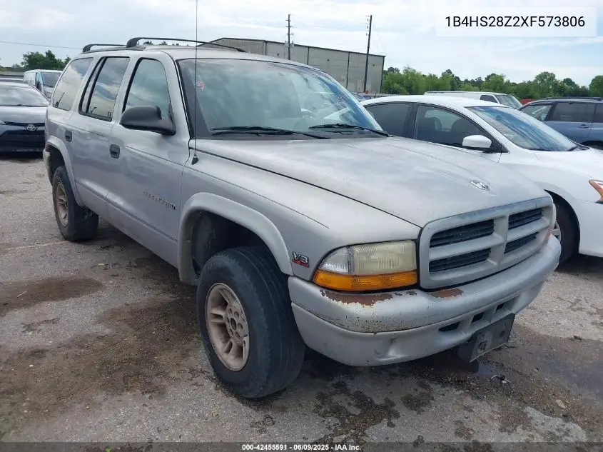 1999 Dodge Durango VIN: 1B4HS28Z2XF573806 Lot: 42455591