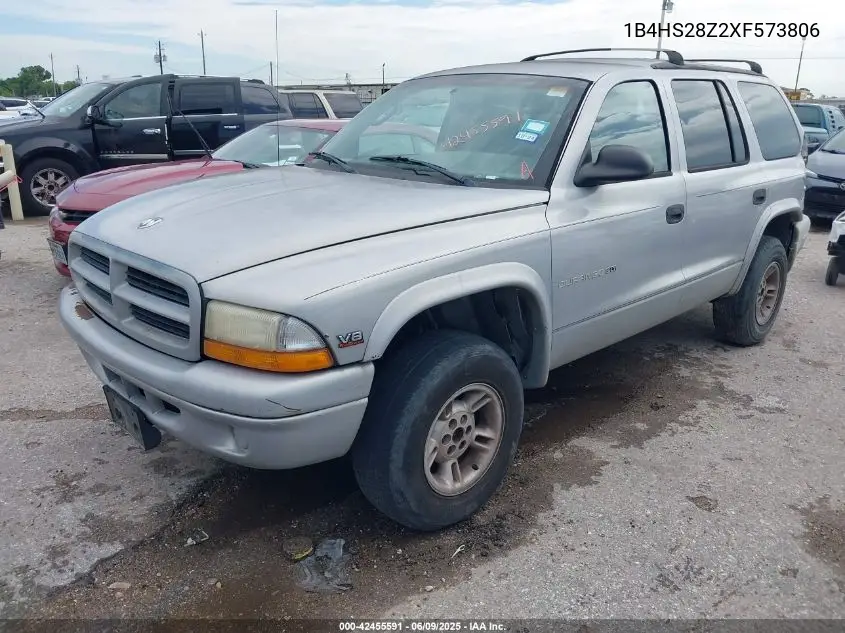 1999 Dodge Durango VIN: 1B4HS28Z2XF573806 Lot: 42455591