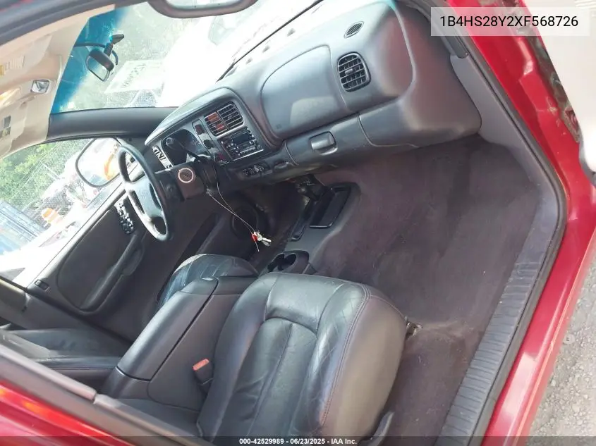 1999 Dodge Durango VIN: 1B4HS28Y2XF568726 Lot: 42529989
