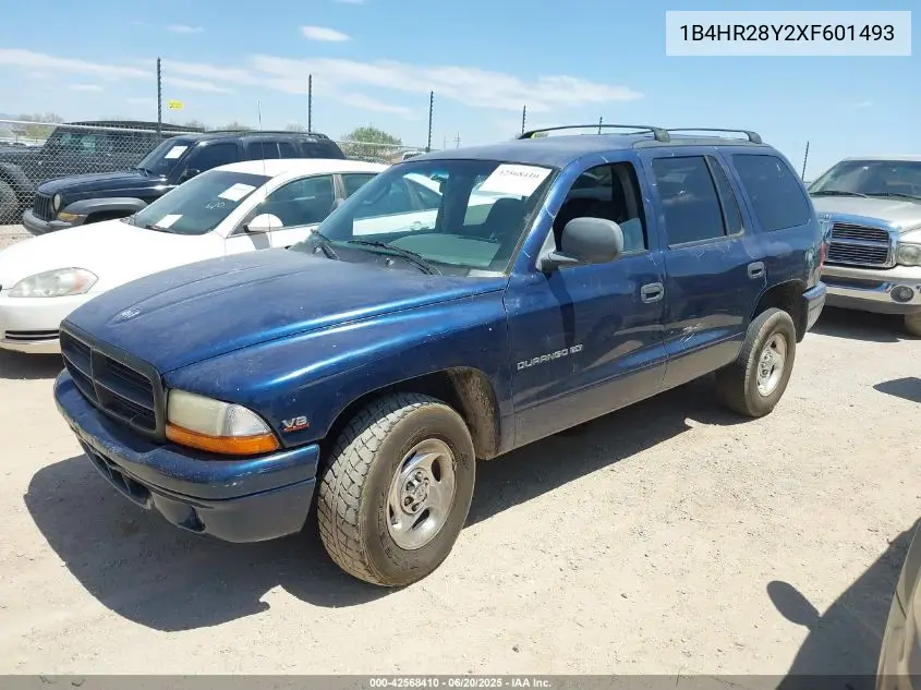 1999 Dodge Durango VIN: 1B4HR28Y2XF601493 Lot: 42568410
