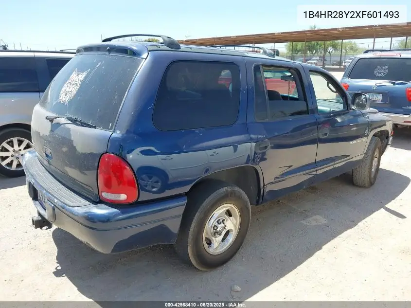 1999 Dodge Durango VIN: 1B4HR28Y2XF601493 Lot: 42568410
