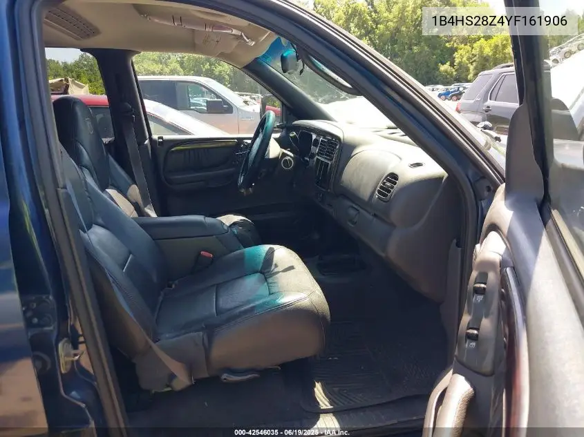 2000 Dodge Durango VIN: 1B4HS28Z4YF161906 Lot: 42546035