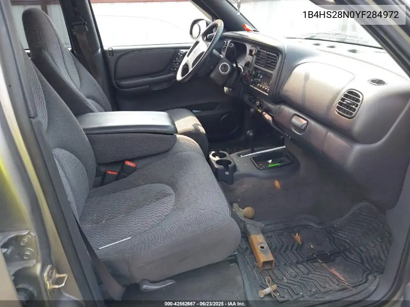2000 Dodge Durango VIN: 1B4HS28N0YF284972 Lot: 42562667