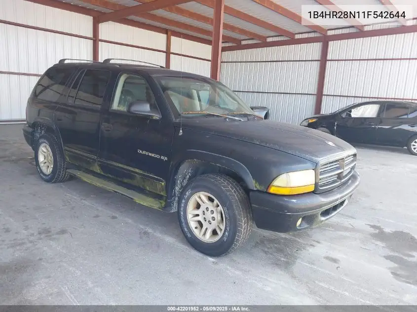 2001 Dodge Durango VIN: 1B4HR28N11F542644 Lot: 42201952