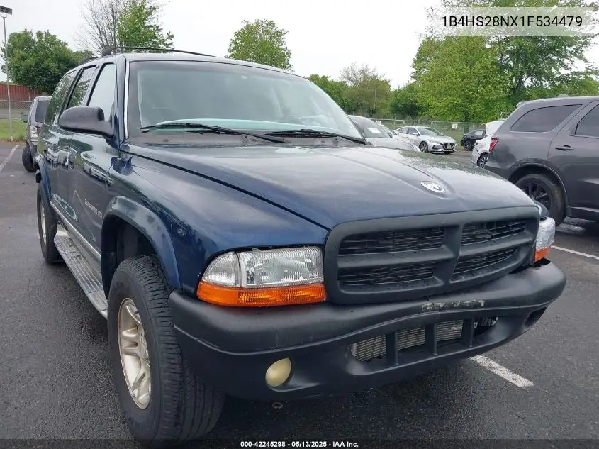 2001 Dodge Durango VIN: 1B4HS28NX1F534479 Lot: 42245298