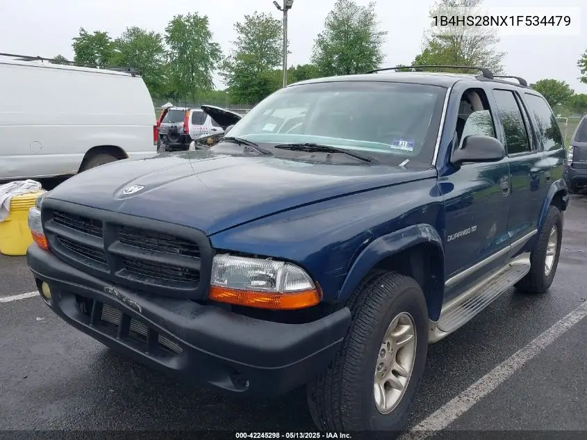 2001 Dodge Durango VIN: 1B4HS28NX1F534479 Lot: 42245298