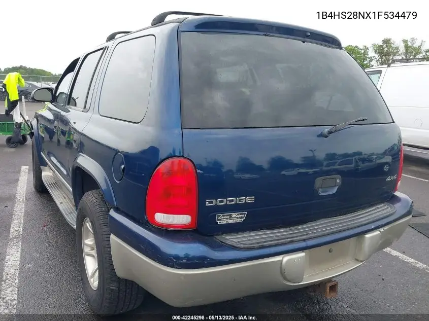 2001 Dodge Durango VIN: 1B4HS28NX1F534479 Lot: 42245298
