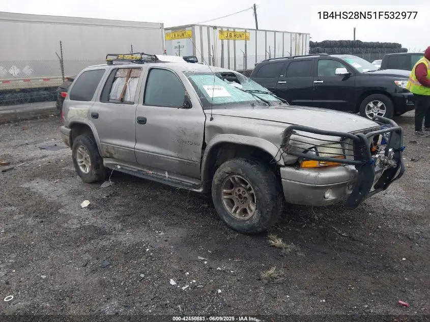 2001 Dodge Durango VIN: 1B4HS28N51F532977 Lot: 42450883