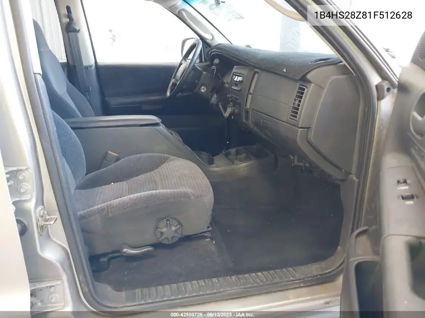 2001 Dodge Durango Slt VIN: 1B4HS28Z81F512628 Lot: 42508726