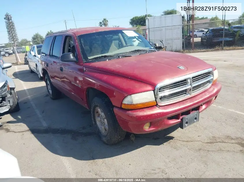2001 Dodge Durango VIN: 1B4HR28Z91F500273 Lot: 42518733