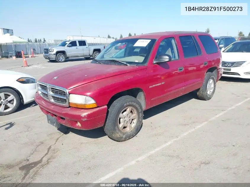 2001 Dodge Durango VIN: 1B4HR28Z91F500273 Lot: 42518733