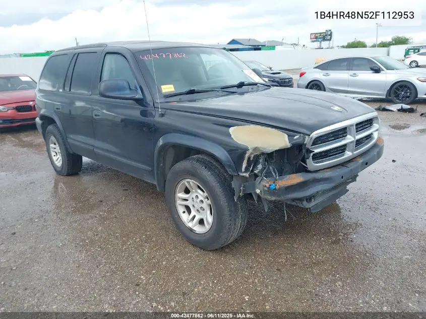 2002 Dodge Durango Slt VIN: 1B4HR48N52F112953 Lot: 42477862
