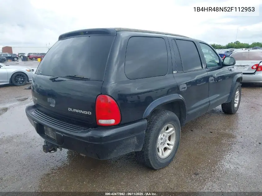 2002 Dodge Durango Slt VIN: 1B4HR48N52F112953 Lot: 42477862