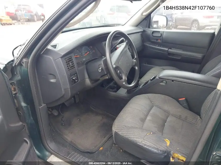 2002 Dodge Durango Sport VIN: 1B4HS38N42F107760 Lot: 42483284