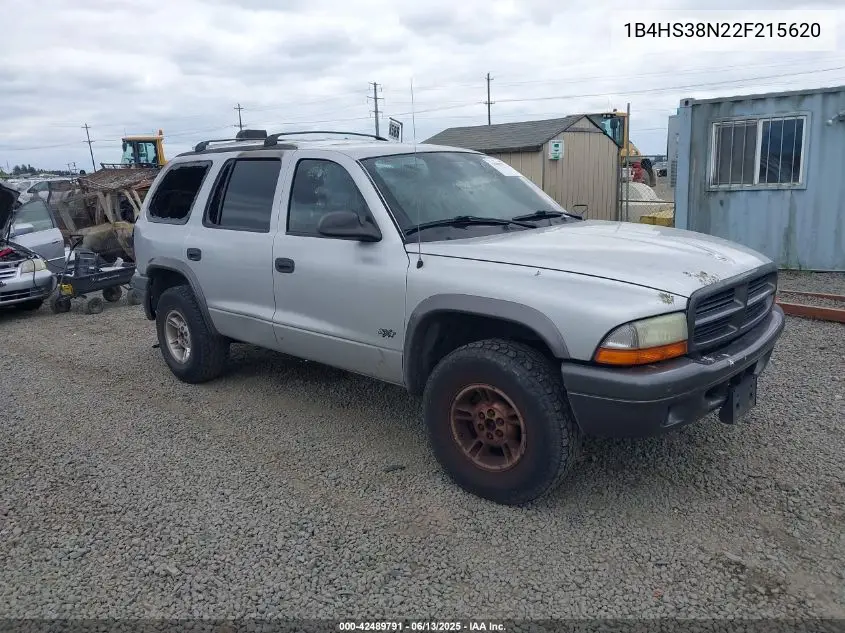 2002 Dodge Durango Sport VIN: 1B4HS38N22F215620 Lot: 42489791