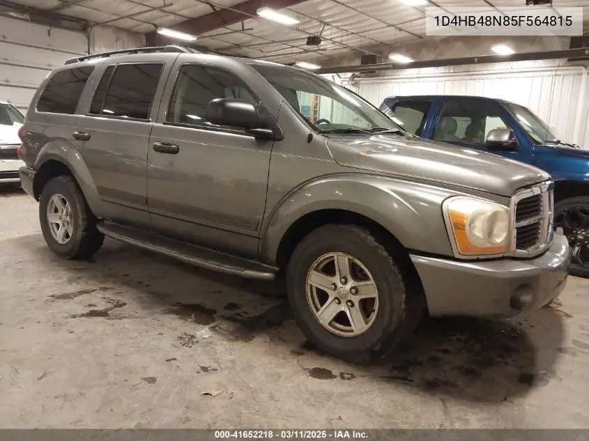 2005 Dodge Durango Slt VIN: 1D4HB48N85F564815 Lot: 41652218