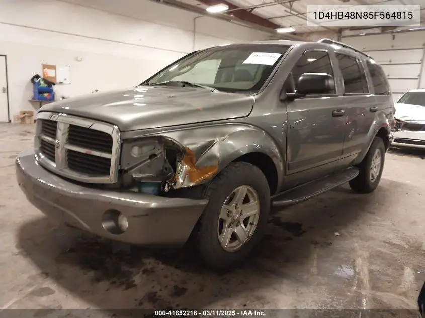 2005 Dodge Durango Slt VIN: 1D4HB48N85F564815 Lot: 41652218