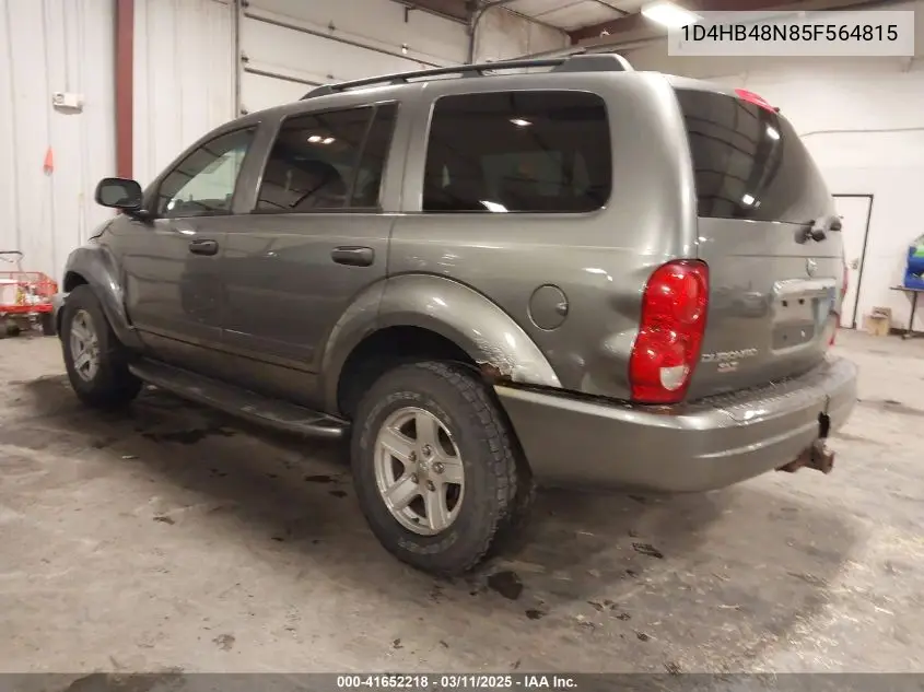 2005 Dodge Durango Slt VIN: 1D4HB48N85F564815 Lot: 41652218