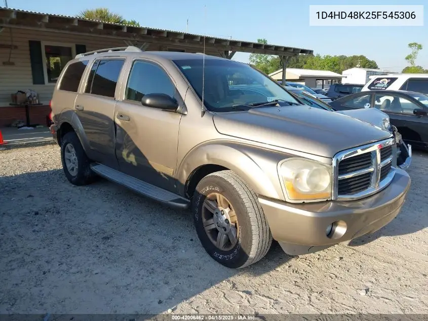 2005 Dodge Durango Slt VIN: 1D4HD48K25F545306 Lot: 42006462