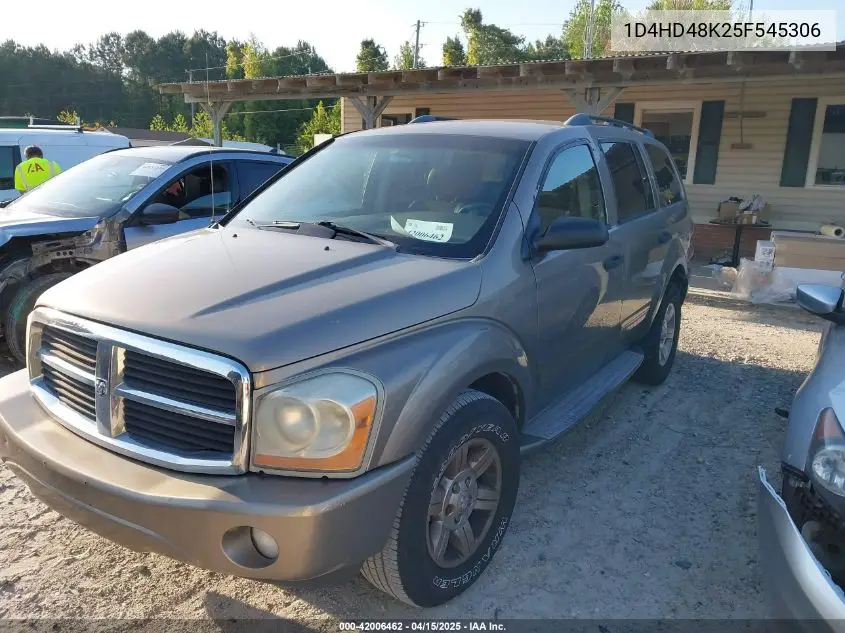 2005 Dodge Durango Slt VIN: 1D4HD48K25F545306 Lot: 42006462