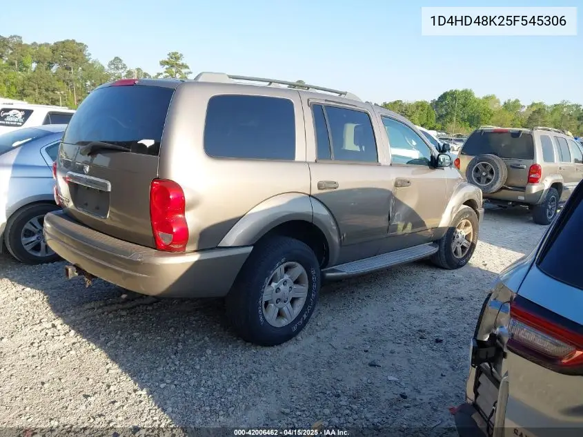 2005 Dodge Durango Slt VIN: 1D4HD48K25F545306 Lot: 42006462