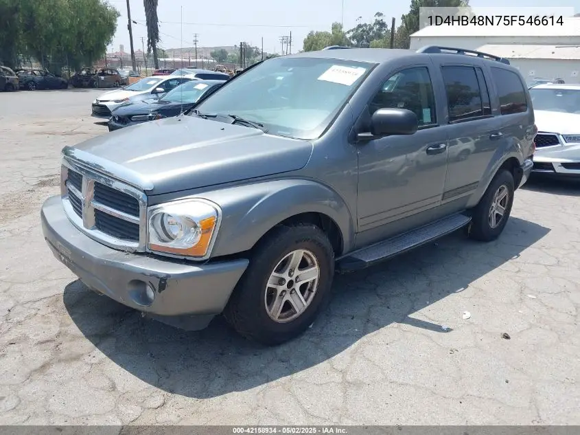 2005 Dodge Durango Slt VIN: 1D4HB48N75F546614 Lot: 42158934