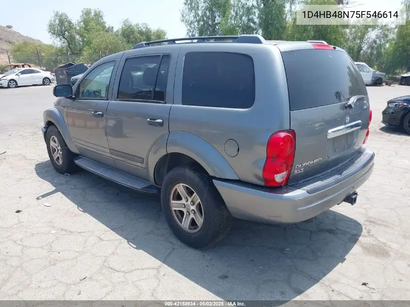 2005 Dodge Durango Slt VIN: 1D4HB48N75F546614 Lot: 42158934