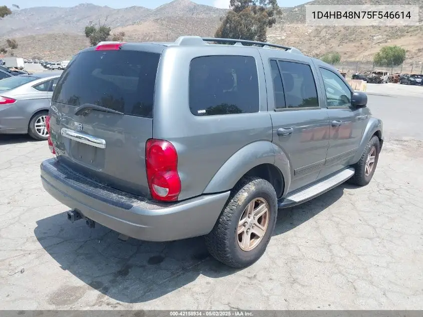 2005 Dodge Durango Slt VIN: 1D4HB48N75F546614 Lot: 42158934
