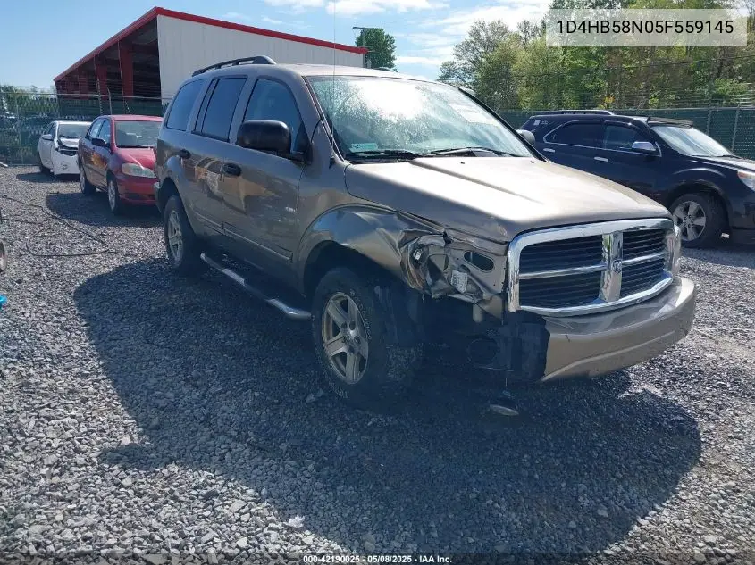 2005 Dodge Durango Limited VIN: 1D4HB58N05F559145 Lot: 42190025