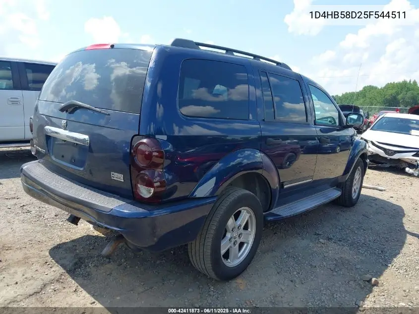 2005 Dodge Durango Limited VIN: 1D4HB58D25F544511 Lot: 42411873