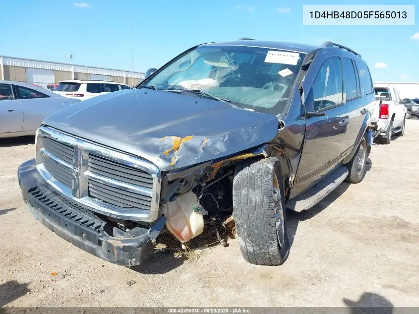 2005 Dodge Durango Slt VIN: 1D4HB48D05F565013 Lot: 42490330