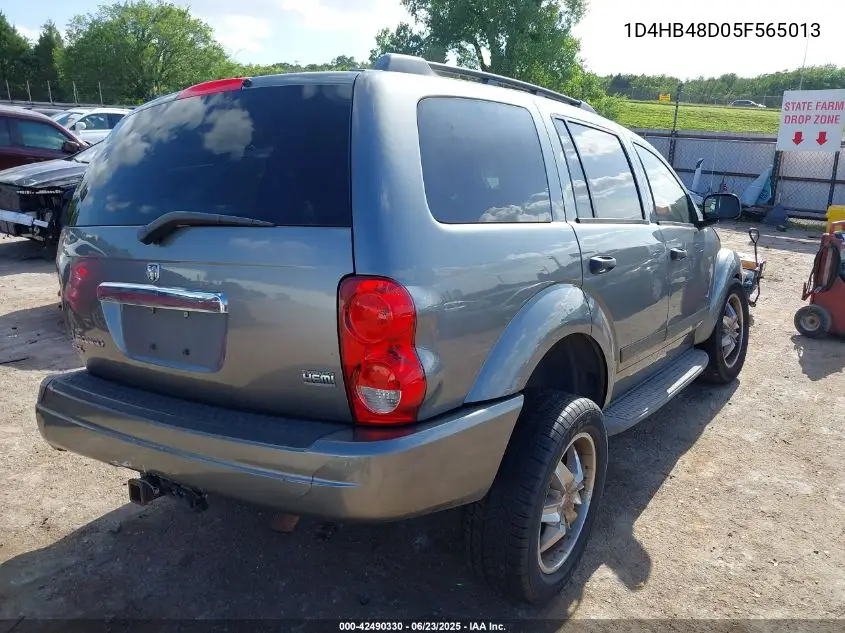 2005 Dodge Durango Slt VIN: 1D4HB48D05F565013 Lot: 42490330