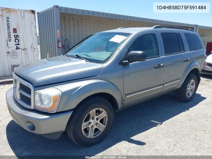 2005 Dodge Durango Limited VIN: 1D4HB58D75F591484 Lot: 42504791