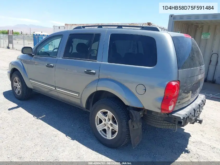 2005 Dodge Durango Limited VIN: 1D4HB58D75F591484 Lot: 42504791