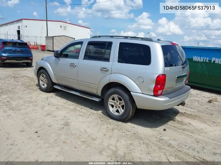 2005 Dodge Durango Limited VIN: 1D4HD58D65F537913 Lot: 42555865