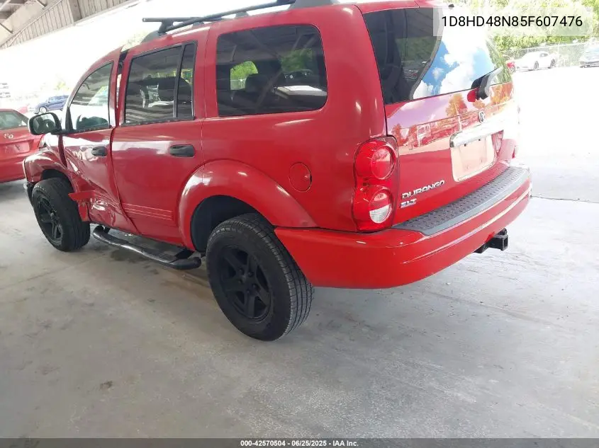 2005 Dodge Durango Slt VIN: 1D8HD48N85F607476 Lot: 42570504