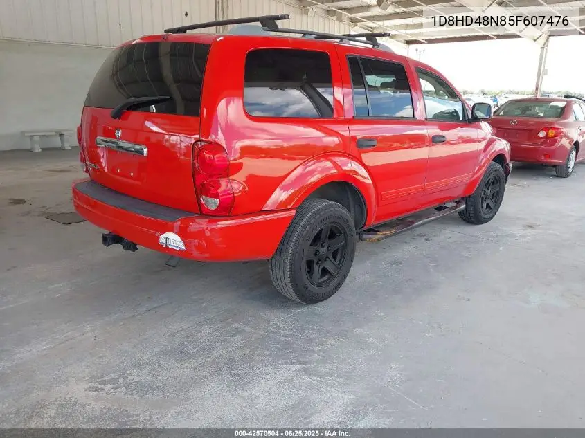 2005 Dodge Durango Slt VIN: 1D8HD48N85F607476 Lot: 42570504