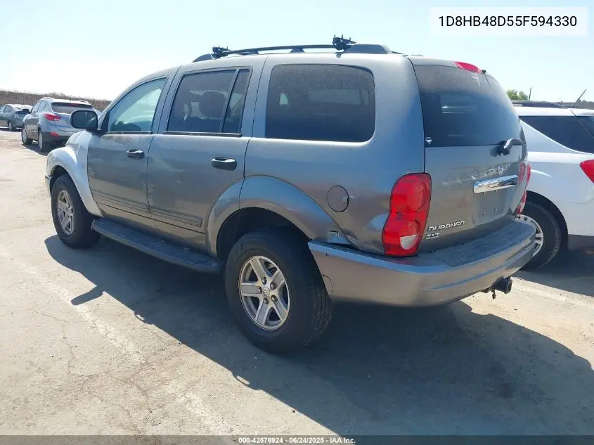 2005 Dodge Durango Slt VIN: 1D8HB48D55F594330 Lot: 42576924