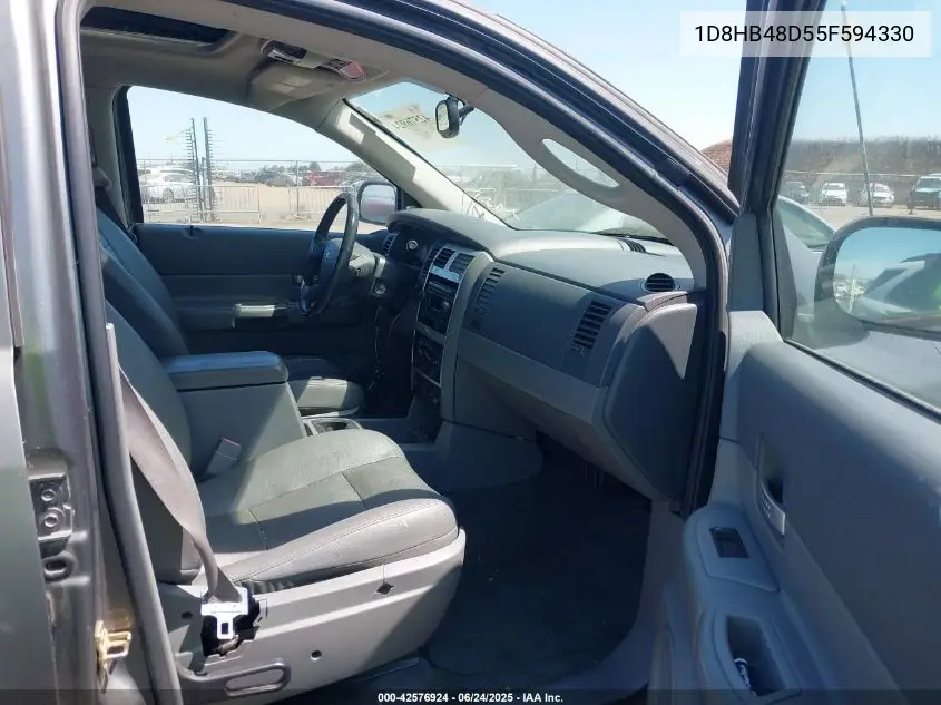2005 Dodge Durango Slt VIN: 1D8HB48D55F594330 Lot: 42576924