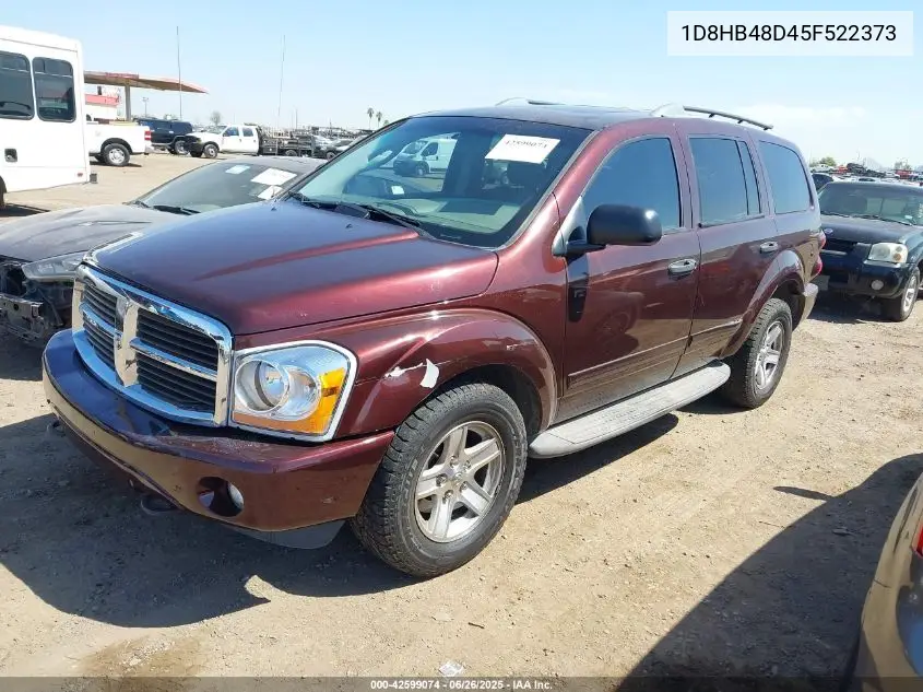 2005 Dodge Durango Slt VIN: 1D8HB48D45F522373 Lot: 42599074