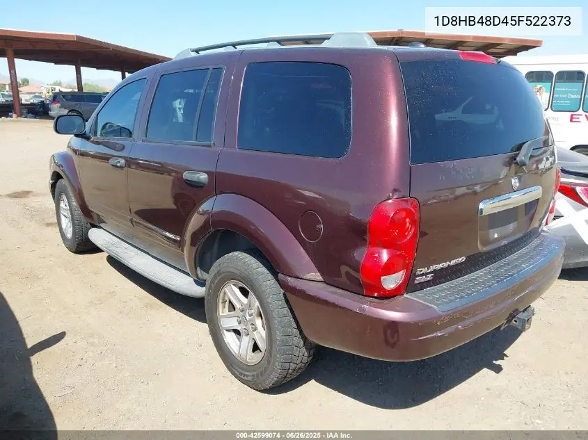 2005 Dodge Durango Slt VIN: 1D8HB48D45F522373 Lot: 42599074