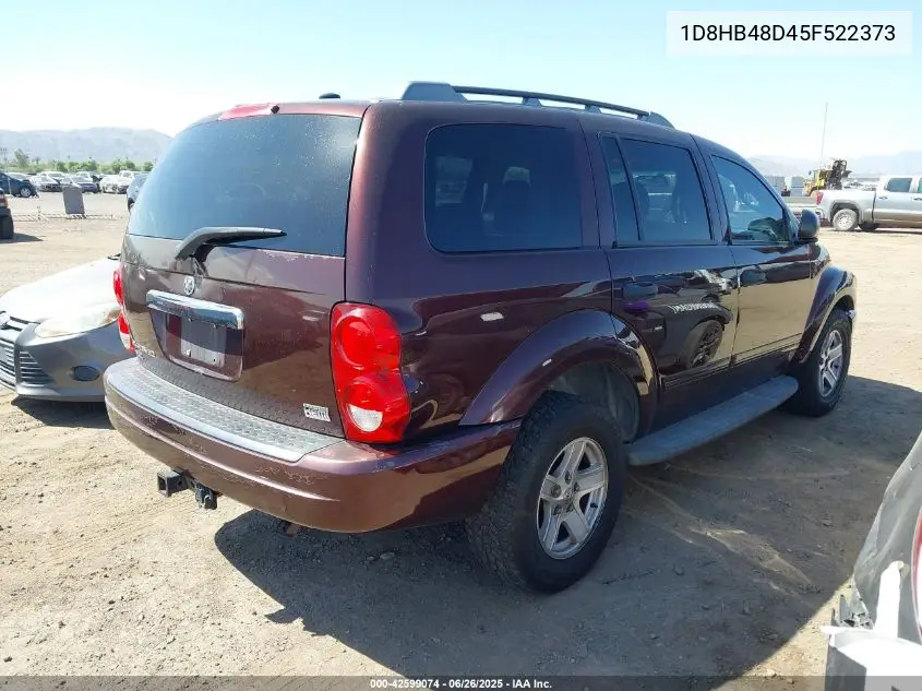 2005 Dodge Durango Slt VIN: 1D8HB48D45F522373 Lot: 42599074